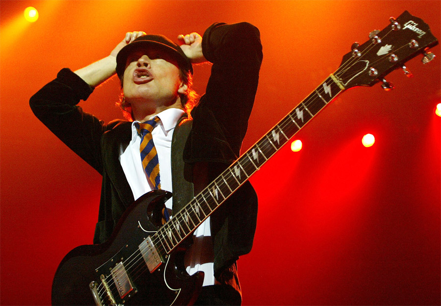 Angus Young of Ac Dc